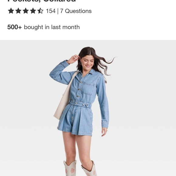 Universal Thread Light Blue Denim Jumpsuit - Picture 10 of 12